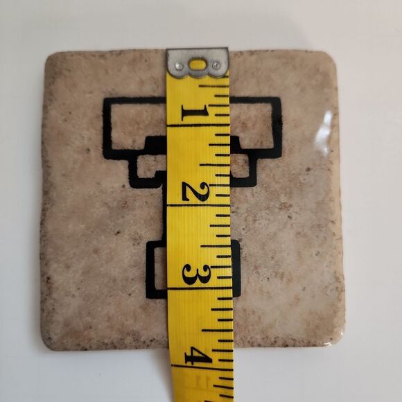 Vintage Custom Texas Tech University TTU Stone Coasters set of 4 Red Raiders - Picture 6 of 8